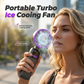 🧊 Instant Ice Cold Wind! 🧊 This isn't just a fan. It's a Personal Ice Cooler. Feel the chilling power instantly! ❄️