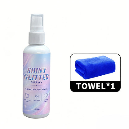 ⚠️ Tired of scrubbing glitter off your clothes? This  spray is fabric-safe. Party without the mess! 🚫🧼