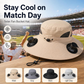 Outdoor Solar Powered Cooling Fan Hat