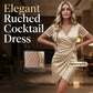 Women's V-Neck High Waist Cocktail Dress