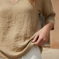 🔥Hot Sale 50% OFF🔥Spring-Summer Essential! Breathable V-Neck 3/4 Sleeve Blouse