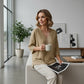 🔥Hot Sale 50% OFF🔥Spring-Summer Essential! Breathable V-Neck 3/4 Sleeve Blouse