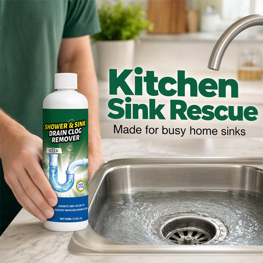 30-Second Fix! ✨ Fast Drain Clog Remover – No Plunger Needed. 💥