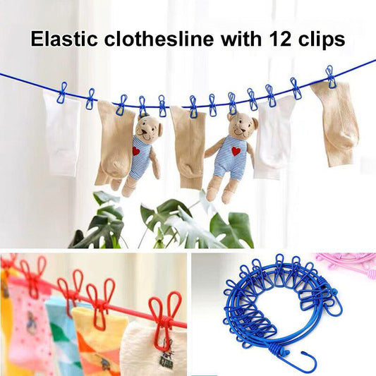 🔥 Buy 1 Get 1 FREE! ✨ Portable Tractable Clothesline – Travel Light, Dry Easy! ☀️