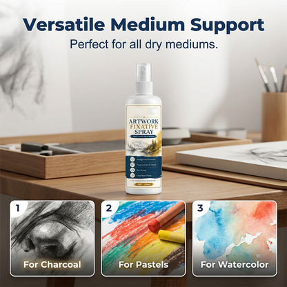 🔥Hot Sale 50% OFF🔥Stop Smudging Your Art! Fast-Drying Fixative Spray – Locks Charcoal & Pastels 🎨