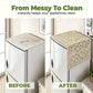 💖LAST DAY SALE!!💖✨Cotton Linen Refrigerator Dust Cover with Pockets