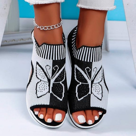 ⏳Limited-time 50% off⏰Women's Casual Peep-Toe Platform Beach Sandals🦋👡