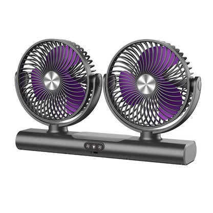 🔥Hot Sale 50% OFF🔥Twice The Breeze! Dual-Head Oscillating Ceiling Fan – Wide-Angle Silent Cooling ⚡