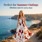 Women's Printed Spaghetti Strap Maxi Dress