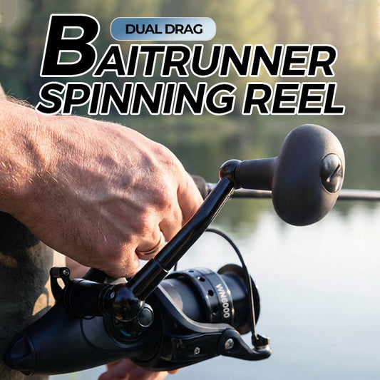 🔥Hot Sale 50% OFF🔥 Stop Lost Fish! Dual Drag Baitrunner Reel – Let 'Em Run, Then Lock In 🎣