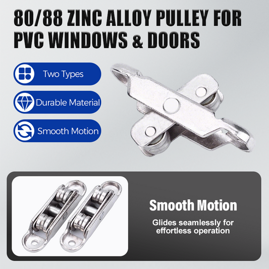 🔥Hot Sale 50% OFF🔥 Stop Forcing the Sash! 80/88 Zinc Alloy Pulley – Silent Glide for PVC Doors & Windows
