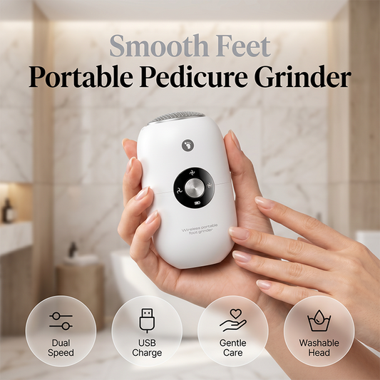 🔥Hot Sale 50% OFF🔥 Compact Automatic Foot Pedicure Grinder – Rechargeable, 360° Roller, for Callus & Dead Skin 🦶
