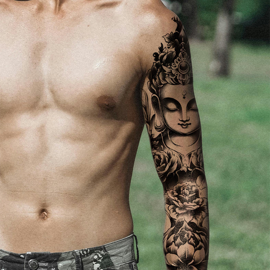 🖐️ Peel, Stick & Slay! Full Sleeve Temporary Tattoos – Waterproof, Fade-Resistant & Skin-Safe ✨