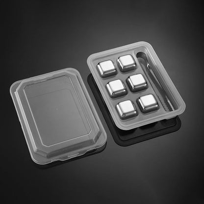 🔥Hot Sale 50% OFF🔥 Pure Chill, No Water! Stainless Steel Ice Cubes – Rocks, Ready, Relax ✨