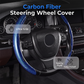 🔥Hot Sale 50% OFF🔥 Hide That Worn Steering Wheel! Segmented Carbon Fiber Cover – 15-Second Snap-On, No Slipping, Sporty Grip 🏎️