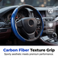 🔥Hot Sale 50% OFF🔥 Hide That Worn Steering Wheel! Segmented Carbon Fiber Cover – 15-Second Snap-On, No Slipping, Sporty Grip 🏎️