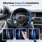 🔥Hot Sale 50% OFF🔥 Hide That Worn Steering Wheel! Segmented Carbon Fiber Cover – 15-Second Snap-On, No Slipping, Sporty Grip 🏎️