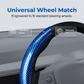 🔥Hot Sale 50% OFF🔥 Hide That Worn Steering Wheel! Segmented Carbon Fiber Cover – 15-Second Snap-On, No Slipping, Sporty Grip 🏎️