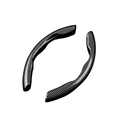 🔥Hot Sale 50% OFF🔥 Hide That Worn Steering Wheel! Segmented Carbon Fiber Cover – 15-Second Snap-On, No Slipping, Sporty Grip 🏎️