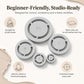 🔥Hot Sale 50% OFF🔥 Make the Perfect Foot! Pottery Ring Template – Guide, Press, Trim ✨