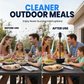 🍽️ Your Patio, Fly-Free! Holographic Fly Repeller Fan – Soft Blades Stop on Touch, Safe for Kids & Pets, Stands or Hangs Anywhere 🐾