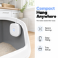 🔥Hot Sale 50% OFF🔥 Smart Pet Odor Eliminator with Hanging Strap – Ozone + Negative Ion, Smart Sensor Auto On/Off, Type-C Rechargeable 15-Day Battery, <20dB, Hang or Stick for Litter Box, Crate, Car, Wardrobe 🐾