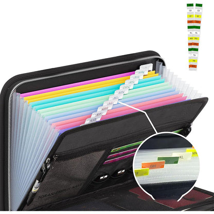 🔥Hot Sale 50% OFF🔥 Store. Lock. Grab. Fireproof Accordion File Folder with Handle – 13 Pockets, 2000℉, Water-Resistant, Labels ✨
