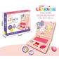 🔥Hot Sale 50% OFF🔥 Interactive Simulation Toy Laptop – Pretend Play Computer with A-Z Keyboard & 1-10 Number Keys, 55+ Songs Lights Sounds, 5 Learning Modes (ABC/Numbers/Music/Games/Messages), Foldable with Handle