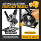 🔥Hot Sale 50% OFF🔥 Angle Grinder Cutting Stand with Protective Cover Kit – 0-45° Adjustable, 0-40mm Depth, Fits 4"-5" (100-125mm) Grinders, Iron+ABS, 11 Pcs with Dust Hose & Blades 🔧