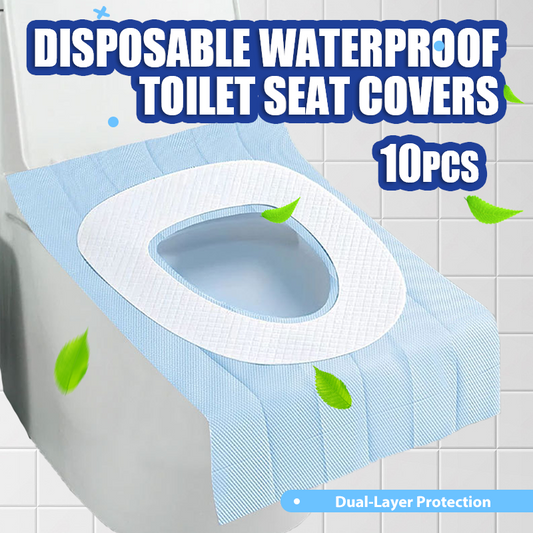 🔥Hot Sale 50% OFF🔥 10PCS Disposable Waterproof Toilet Seat Covers – Individually Wrapped, Travel & Public Toilet 🚽
