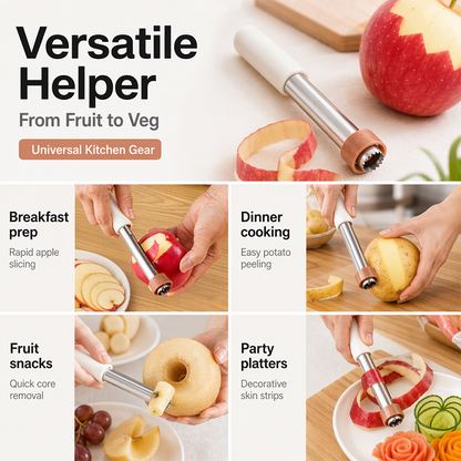 🔥Hot Sale 50% OFF🔥 3-in-1 Retractable Fruit Peeler & Corer – 304 Stainless Steel, Peel Core Slice 🍎