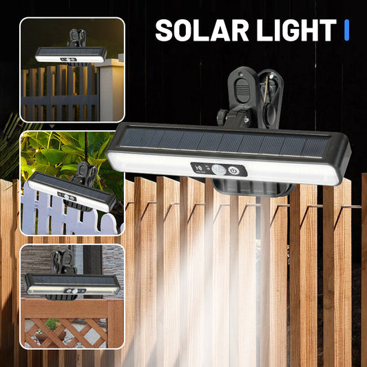 🔥Hot Sale 50% OFF🔥 Solar Outdoor Clip Lights with Motion Sensor – 70 LEDs, IP64, PIR 26ft, Clip-On 🔦