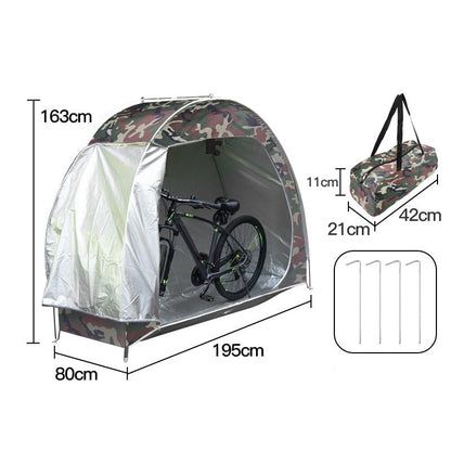 🔥Hot Sale 50% OFF🔥 Portable Outdoor Bike Shed – Waterproof 210D Oxford, Fits 2-3 Bikes, Foldable 🚲