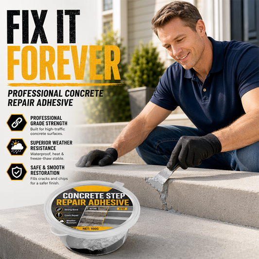 🔥Hot Sale 50% OFF🔥 Concrete Step Repair Adhesive – High-Strength Bonding, Weather-Resistant, 10.5oz 🧱
