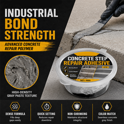 🔥Hot Sale 50% OFF🔥 Concrete Step Repair Adhesive – High-Strength Bonding, Weather-Resistant, 10.5oz 🧱