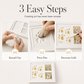 🔥Hot Sale 50% OFF🔥 Pet Paw Print Keepsake Kit – Non-Toxic Clay & Clean-Touch Ink, Wooden Frame 🐾