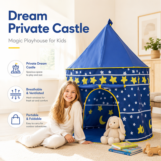 🔥Hot Sale 50% OFF🔥 Kids Play Tent with Roll-Up Door – Pop-Up, Foldable, Indoor & Outdoor 🏕️