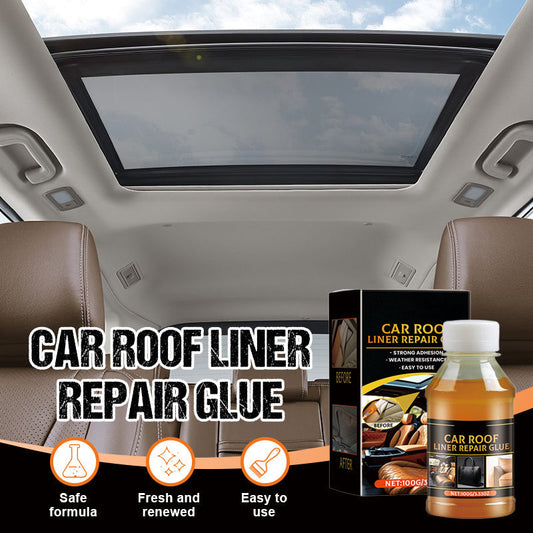 🔥Hot Sale 50% OFF🔥 Car Headliner Repair Adhesive , Heat-Resistant, Quick-Dry, with Brush 🚗