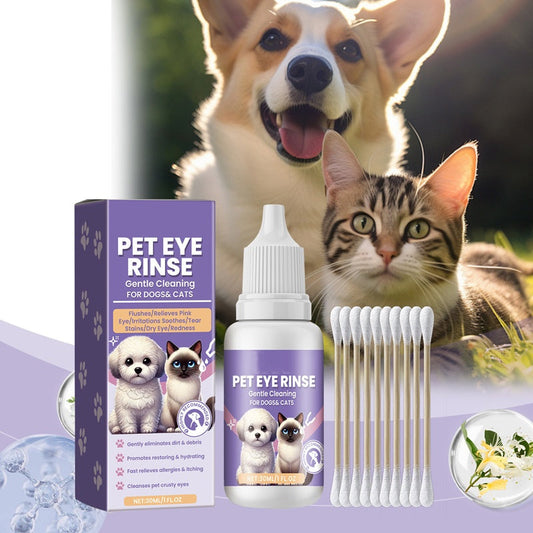 🔥Hot Sale 50% OFF🔥 Gentle Pet Eye Rinse for Dogs & Cats – Alcohol-Free, Flushes Debris, 150ml 🐶