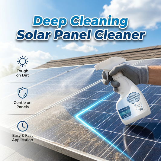 🔥Hot Sale 50% OFF🔥 Solar Panel Cleaner Spray – High-Efficiency, Streak-Free, Biodegradable, 32oz Makes 150Gal ☀️
