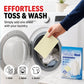 🔥Hot Sale 50% OFF🔥 Laundry Whitening Sheets for Yellow Removal – Bleach-Free, 20-Pack, All-Temp 🧺