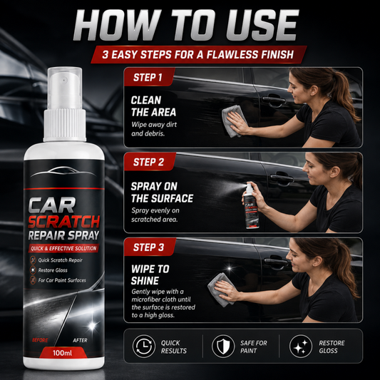 🔥Hot Sale 50% OFF🔥 Universal Car Scratch Repair Spray – Nano Coating, Light Scratch & Swirl Repair, 100ml 🚗