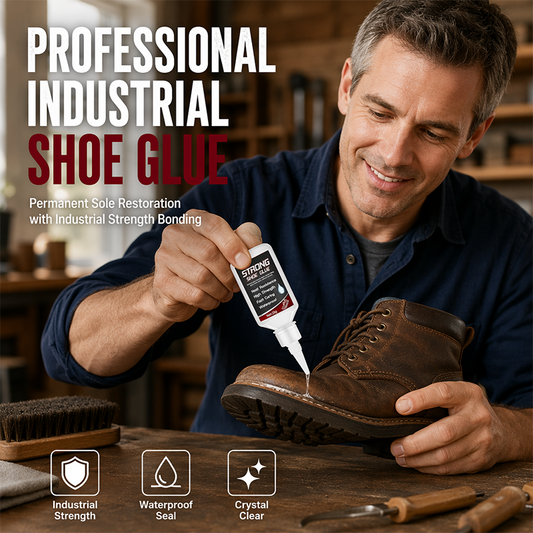 🔥Hot Sale 50% OFF🔥 Waterproof Heavy-Duty Shoe Glue – Sole & Heel Repair, Flexible, Clear👟