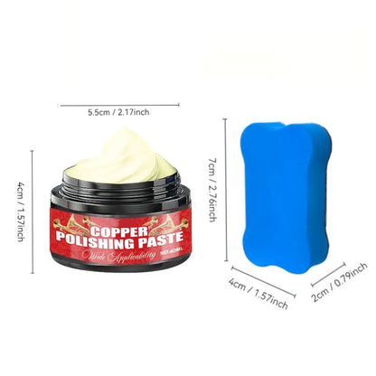 🔥Hot Sale 50% OFF🔥 Copper Brass Polish Paste – Non-Scratch, with Sponge, Restores Shine✨