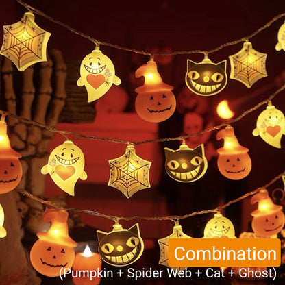 🔥Hot Sale 50% OFF🔥 Halloween String Lights Battery Operated – 2 Modes (Steady & Flash), 10ft 10LED 🎃