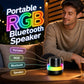 🔥Hot Sale 50% OFF🔥 Portable Bluetooth Speaker with RGB Light – Wireless Speaker with Dynamic Lights, Splash-Resistant, Up to 16H Playtime 🎶