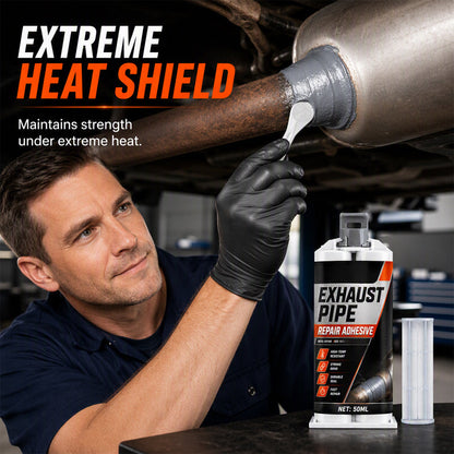 🥳2026 HOT SALE🥳💞50K+ SOLD! ⭐🔧 50% OFF! High Temp Exhaust Pipe Repair Glue – Permanent bond for iron & steel, withstands extreme heat & vibration. Fix exhaust leaks yourself – save on costly garage repairs! 🚗✅