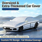 Thick Half Car Cover Sun Snow Protection