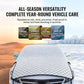 Thick Half Car Cover Sun Snow Protection
