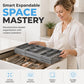✨ Multi-Level Collapsible Drawer Organizer – Expandable & Adjustable Compartments, Space-Saving Foldable Design for Dresser, Vanity, Desk, Tool-Free Assembly ✨